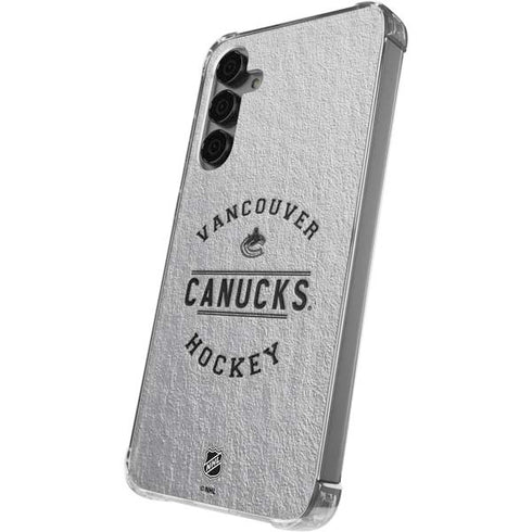 NHL Vancouver Canucks Black Text Galaxy S24 Plus Clear Case